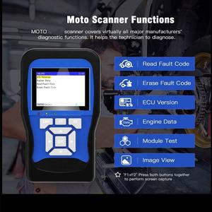 Outil de diagnostic universel pour moto, scanner avec testeur de batterie, analyseur <span class=keywords><strong>2</strong></span> en 1, détection de système double, fonctionnement facile - Product Image 5