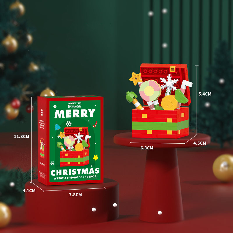 W1411 Cadeau de Noël [Boîte de couleur] 184PCS