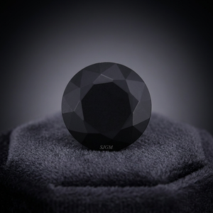 Spinelle noire naturelle taille brillant 12 mm, 8,00 carats, certifiée IGI, prix d'usine de gros, pierres précieuses facettées de haute qualité - Product Image 3