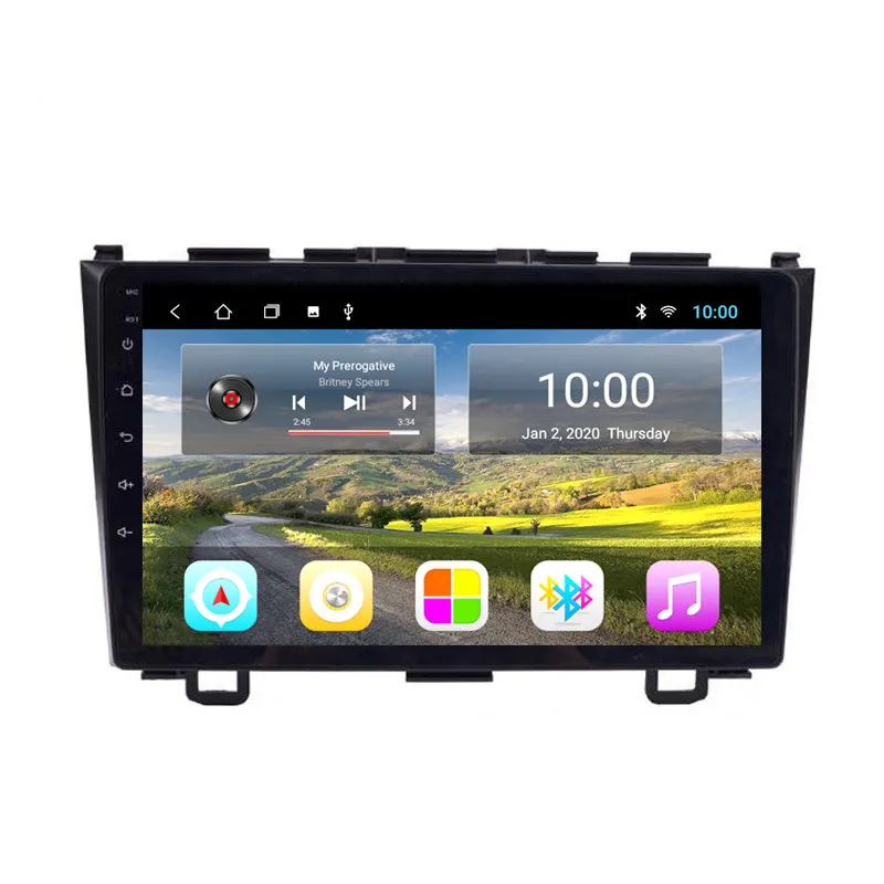 Android 11 IPSDSPカーオートラジオDVDプレーヤーホンダCRV2006 2007 2008 2009 2010 2011 2012 GPS BTWIFIビデオオーディオ用