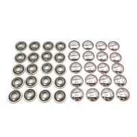 Embouts de boîtes aérosols métalliques 52 mm, en forme de cône ou de dôme, en fer blanc, avec logo personnalisé pour les boîtes de pulvérisation de produits chimiques, désodorisants et nettoyants (Thermosoudés)