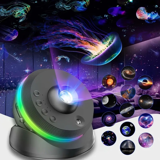 Meteor Galaxy Projector 13 in 1 4K Planetarium Star Projector Realistic Starry Sky Night Light with Solar System Constellation