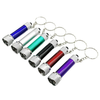 Porte-clés en métal écologique avec lampe torche, batterie longue durée et impression de logo personnalisé pour les salons professionnels et les campagnes marketing