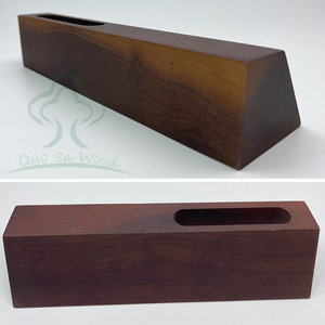 Plaque de nom de bureau en bois personnalisée avec porte-cartes de visite - Product Image 5