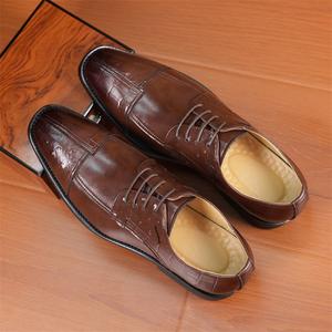 Chaussures habillées italiennes pas chères pour hommes, en cuir véritable, style classique, pour affaires, grandes tailles EUR 38-46 - Product Image 2