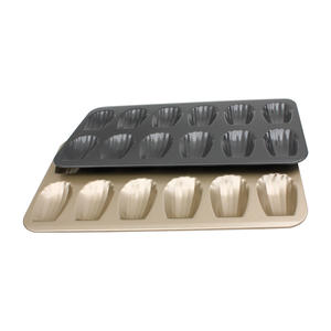 <span class=keywords><strong>Moule</strong></span> à gâteau rectangulaire en acier au carbone épaissi antiadhésif réutilisable pour 12 <span class=keywords><strong>mini</strong></span>-gâteaux <span class=keywords><strong>Madeleine</strong></span> pour la cuisson à domicile - Product Image 1