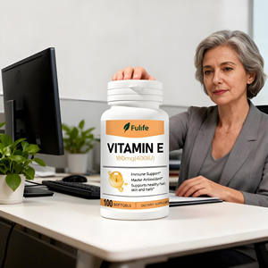 Capsule di Olio di Vitamina <span class=keywords><strong>E</strong></span> Fulife Migliorano l'Immunità 400 UI Vitamina <span class=keywords><strong>E</strong></span> 100 Capsule Morbide/Flacone Uso per Adulti - Product Image 4
