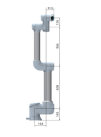 Robot collaboratif de soudage |   Charge utile de 10 kg, portée de 1300 mm, cobot à 6 axes |   Bras robotisé de haute précision 0,03 mm pour soudage à l'arc, moteur OEM