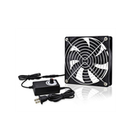 Ventilateur de refroidissement pour boîtier d'ordinateur HangdaHui 120 mm 110 V-240 V avec contrôleur de vitesse pour routeur PS4, moteur CC sans balais, silencieux 37 dB