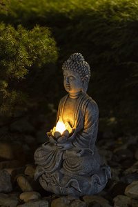 Statuettes de <span class=keywords><strong>bouddha</strong></span> Zen à énergie solaire, <span class=keywords><strong>statue</strong></span> religieuse, bon marché, décoration d'intérieur et d'extérieur, avec lumière LED, vente en gros, livraison gratuite - Product Image 5