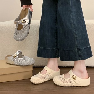 Zapatillas tipo pantufla, Zapatos de pesca, Sandalias Baotou, Transpirables, Suela gruesa, Aumento de altura interior, Bocon - Product Image 2