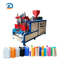 Máquina de Moldeo por Extrusión y Soplado de Alta Velocidad de Doble Estación para Botellas de Plástico HDPE de 5L