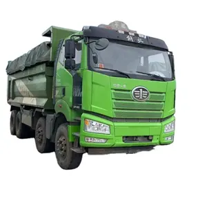 Used dump truck liberation hydraulic unit 13 m cargo box heavy truck for sale