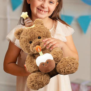 ตุ๊กตาหมีของขวัญวันเกิด ของขวัญโอกาสพิเศษ ตุ๊กตาสัตว์นุ่มนิ่ม ของสะสม น่ารัก 30 ซม. ตุ๊กตาหมีนุ่มมาก น่ากอด - Product Image 3