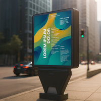 Caja de Luz Estática Independiente para Publicidad Exterior y Exhibición de Información