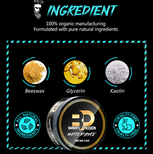<span class=keywords><strong>Pasta</strong></span> Opaca per lo Styling dei Capelli BARBERPASSION, Marchio Proprio o Etichetta Privata - Product Image 4