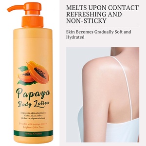 Lotion Corporelle Hydratante Super Éclaircissante 500ml en Gros à l'Arbutine, Acide Kojique, Papaye, Curcuma, Vitamine C et B3 pour le Visage et le Corps - Product Image 2