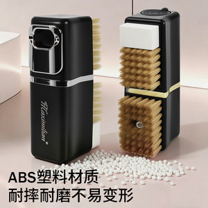 Maximilian Shoe <b>Brush</b> With Liquid Dispenser 3 In 1 For Sports Leather <b>Suede</b> Shoes - Product Image 4