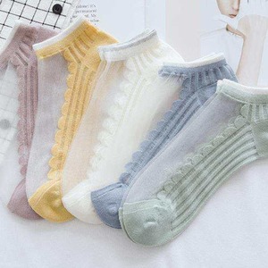 Women Ankle Socks Nylon Sheer Transparent Low Cut Summer Casual Socks For Youth 18-40 Years Old - Product Image 4