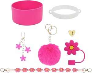 Bouilloire d'eau portable en acier de qualité alimentaire 40OZ pour fille avec cordon de transport et accessoires en gel de silice, idéale pour la décoration - Product Image 2