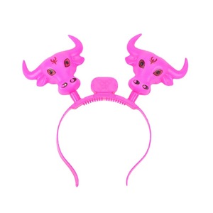Serre-tête lumineux en forme de vache, accessoire de cheveux en plastique LED lumineux pour fête de Noël, accessoires festifs - Product Image 5
