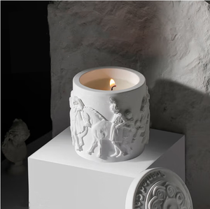 Lilin Aroma Kedelai Mewah Label Pribadi Grosir dalam Wadah Gipsum, Lilin Roman Lilin Lebah, Hadiah untuk Wanita, untuk Dekorasi Rumah, Bar, Diwali - Product Image 2