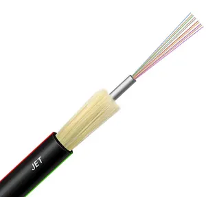 Fibra óptica aérea OEM de alta calidad para exteriores JET 1-24 núcleos G652D G657A OM1 OM2 OM3 OM4 Cable de fibra óptica