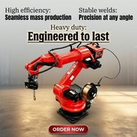 Bras robotisé industriel de soudage à 6 axes de haute précision, charge utile de 6 kg, portée de 2080 mm, pour le soudage MIG MAG
