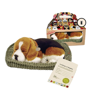 Adorable Mascota Interactiva que Funciona con Pilas, Mascota de Peluche Realista que Simula Dormir, Perro <span class=keywords><strong>Beagle</strong></span> de Peluche - Product Image 1