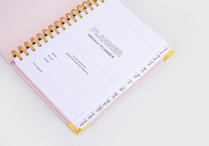 Agenda personnalisable 2026 avec couverture en PP, spirale et logo personnalisé, format A5, agenda mensuel et hebdomadaire, impression de carnet - Product Image 4