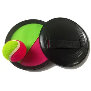 Hot Sell Produkt OEM Multi Color Self-Stick Strands pielzeug Toss und Sticky Ball Paddle Catch Games für Kinder
