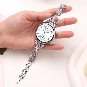 Bracelet pour montre connectée Xiaomi 14mm 18mm 20mm, bracelet en alliage de zinc avec boucle argentée - Product Image 2