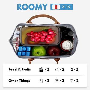 <b>Lunch</b> Bag for Women <b>Insulated</b> <b>Lunch</b> <b>Box</b> Leakproof Lunchbox for Adult Work - Product Image 2