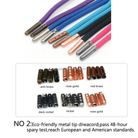 Cordon de serrage en polyester tressé de 5 mm de haute qualité pour sweat-shirt, disponible en plusieurs couleurs, en stock