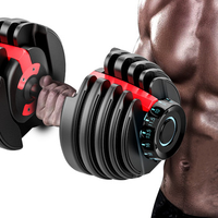 Ensemble d'haltères réglables de haute qualité 24KG/52.5LBS, équipement de musculation pour la maison et la salle de sport