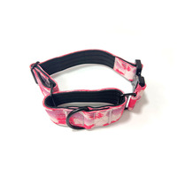 Collier de chien martingale à boucle en métal camouflage réglable à dégagement rapide personnalisé avec rembourrage en néoprène à l'intérieur