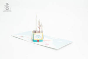 Cartes de Noël 3D Pop Up de haute qualité, cartes de voeux artisanales pour les vacances vietnamiennes, vente en gros - Product Image 5