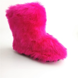 Bottes d'hiver en fausse fourrure pour femme, colorées, nouvelle collection, vente en gros - Product Image 6