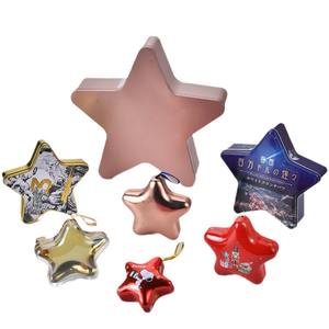 Boîte en étain personnalisée de qualité supérieure en forme d'étoile - Emballage alimentaire en étain pour bonbons, biscuits, gâteaux, snacks, chocolat, sucettes et aliments pour animaux de compagnie - Product Image 1