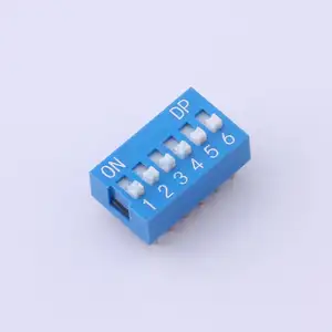 Kinghelm DS-6P-2.54 personalizzabile 6 posizioni DIP switch blu 6 bit quadrante pianoforte tipo chiave interruttore codice