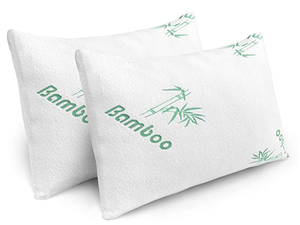 <span class=keywords><strong>Almohadas</strong></span> <span class=keywords><strong>de</strong></span> cama <span class=keywords><strong>de</strong></span> espuma viscoelástica triturada para dormir, almohada refrescante <span class=keywords><strong>de</strong></span> bambú para dormir <span class=keywords><strong>de</strong></span> espalda y lado, tamaño Queen - Product Image 2