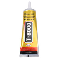 Colle Métallique Flexible Anti-Vibration Étanche T-8000 pour Écrans de Téléphone, Adhésif de Fixation de Cadre, Scellant de Bordure, Magie de la Gravité