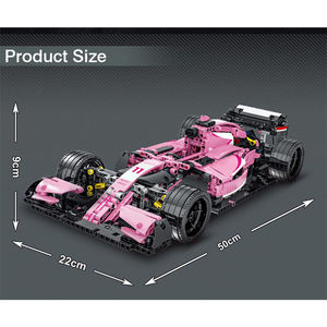 023009 MOC FW41 SF90 C36 R5 VJM10 briques Super sport voiture <span class=keywords><strong>de</strong></span> <span class=keywords><strong>Simulation</strong></span> <span class=keywords><strong>1</strong></span>:14 modèle voiture jouet bricolage rose F1 blocs <span class=keywords><strong>de</strong></span> construction voiture à vendre - Product Image 1