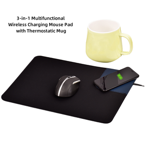 Custom Multifunctional 3-in-1 Wireless Phone Charger <b>Mouse</b> Pad with Ceramic Thermostatic Coffee Mug Warmer Wireless Charging - Product Image 2