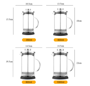 Vetro ad alta 304 borosilicato a mano birra <span class=keywords><strong>latte</strong></span> <span class=keywords><strong>e</strong></span> tè macchina filtro stampa francese caffettiera durevole bottiglie di vetro - Product Image 6