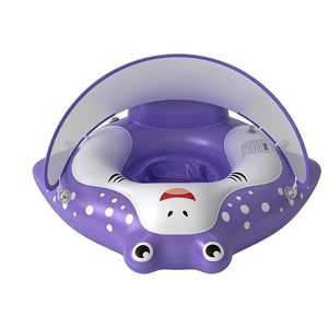 Top Quality Kids Inflatable Swim Ring 70cm with <b>Sunshade</b> <b>Canopy</b> Baby Pool Float Training Equipment UV Protection Backyard - Product Image 1