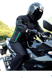 Bộ đồ mưa xe máy chống thấm nước phản quang hai lớp dành cho nam giới người lớn, gồm áo khoác và quần, có thể tái sử dụng. - Product Image 5