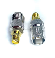 Adaptateur d'antenne GPS coaxial RF plaqué or/nickel, connecteur femelle TNC vers connecteur femelle SMA 50 ohms