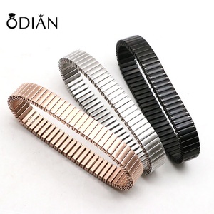 Bracelet en acier inoxydable de haute qualité Odian Sale Well Splicing Band Bracelet, bracelet élastique à ressort étroit de 10 mm et 12 mm, tendance - Product Image 5