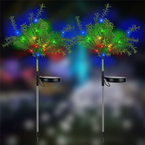 Simulation solaire extérieure arbre de noël LED coloré jardin cour décoration paysage pic pelouse lumière - Product Image 2